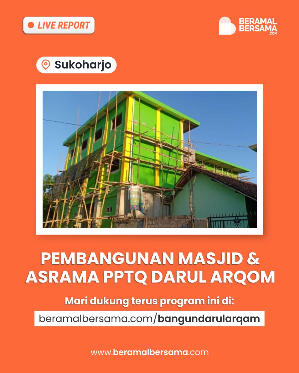 Pembangunan Gedung PPTQ Darul Arqom Tahap 1