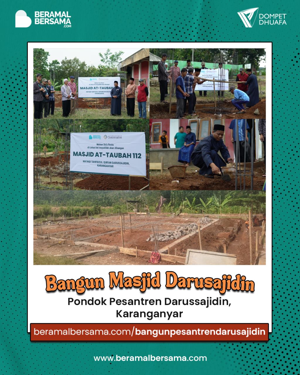 Pembangunan Masjid Pondok At-Taubah