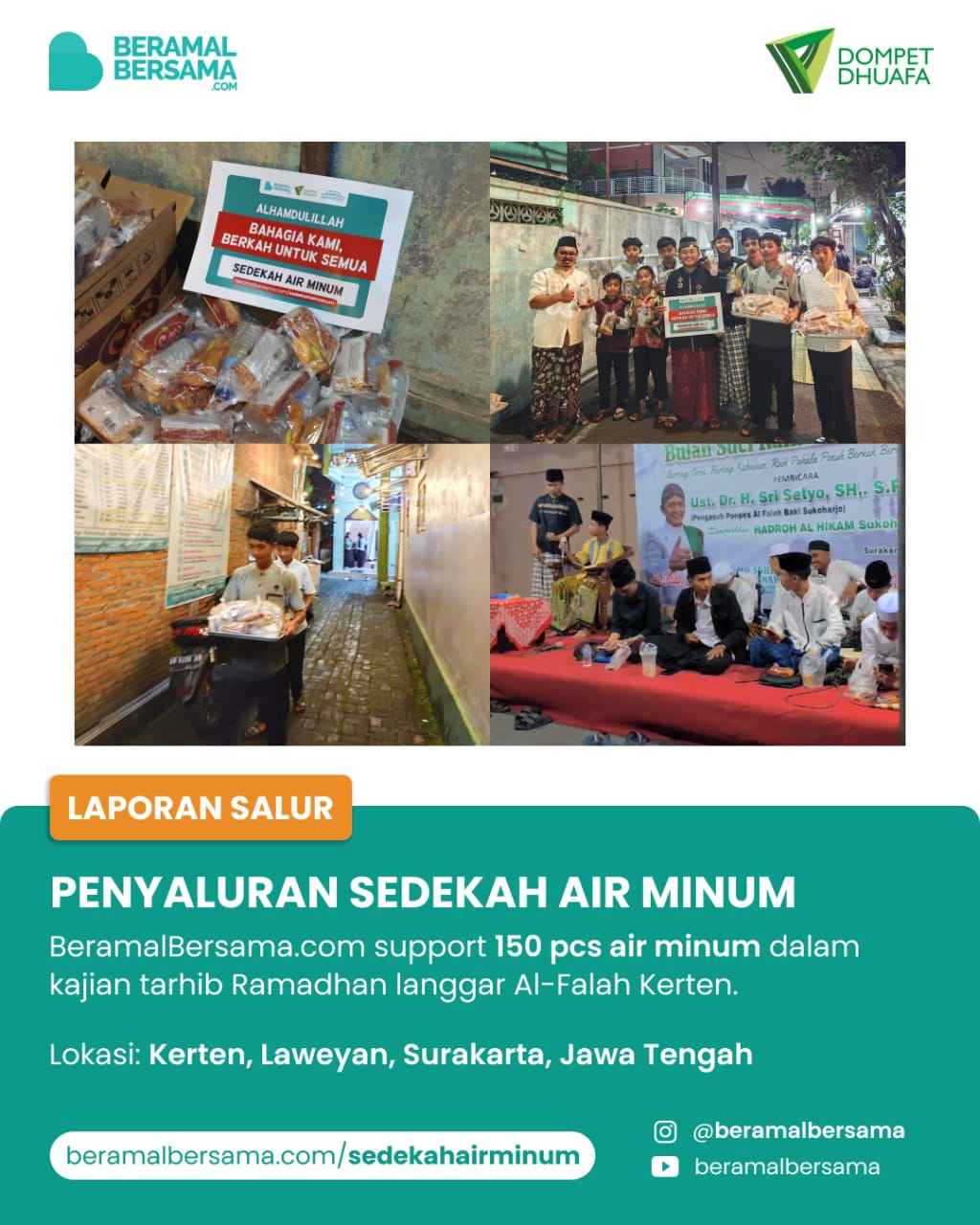 Penyaluran Air minum Support Kajian Arloji
