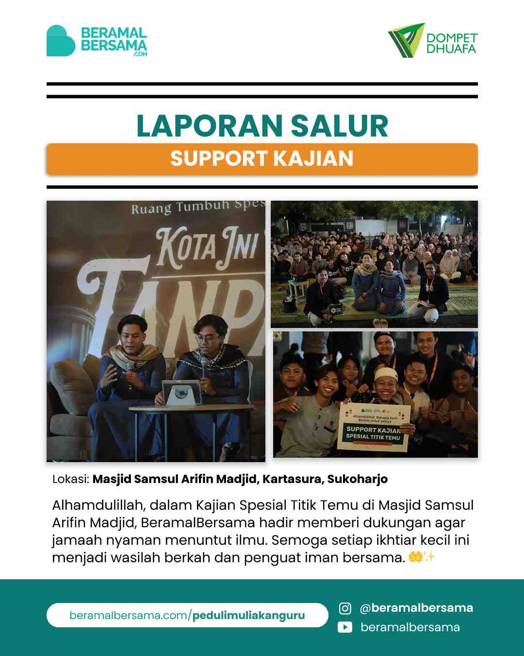 Penyaluran Akomodasi Kajian Spesial Titik Temu