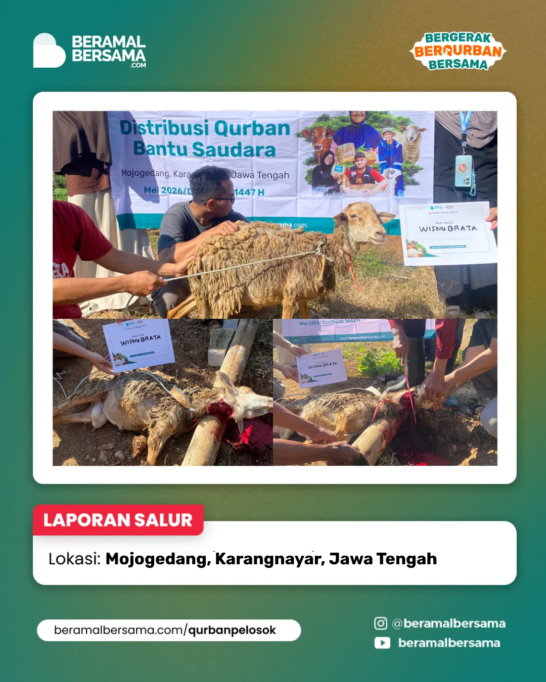 Penyaluran Berbagi Kebahagiaan Qurban Mojogedang Karanganyar 2