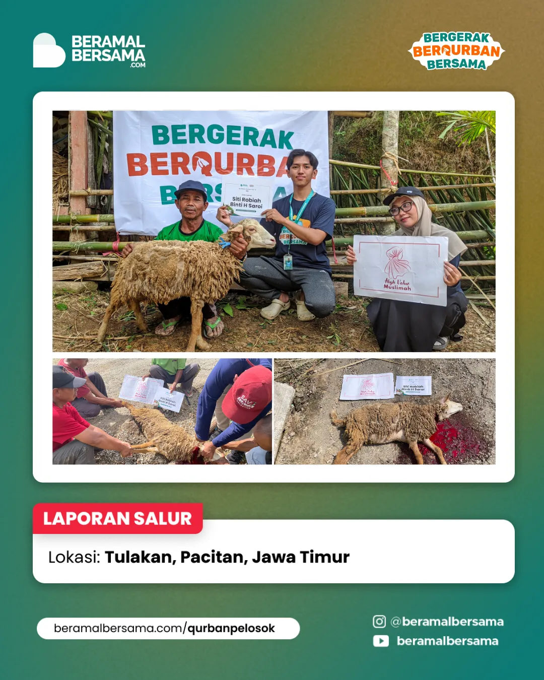 Penyaluran Berbagi Kebahagiaan Qurban Pacitan Jawa Timur 21