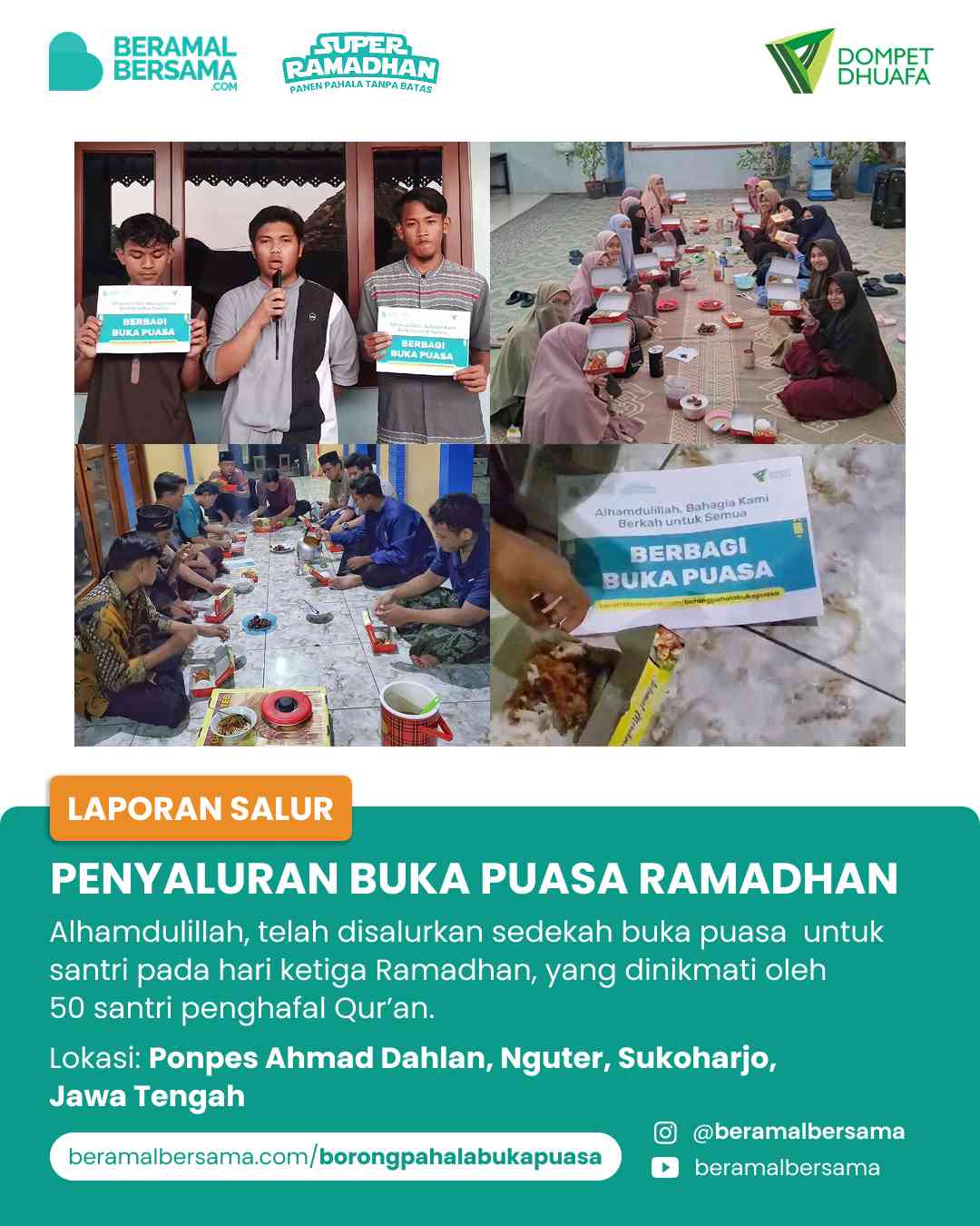 Penyaluran Buka Puasa PP Ahmad Dahlan