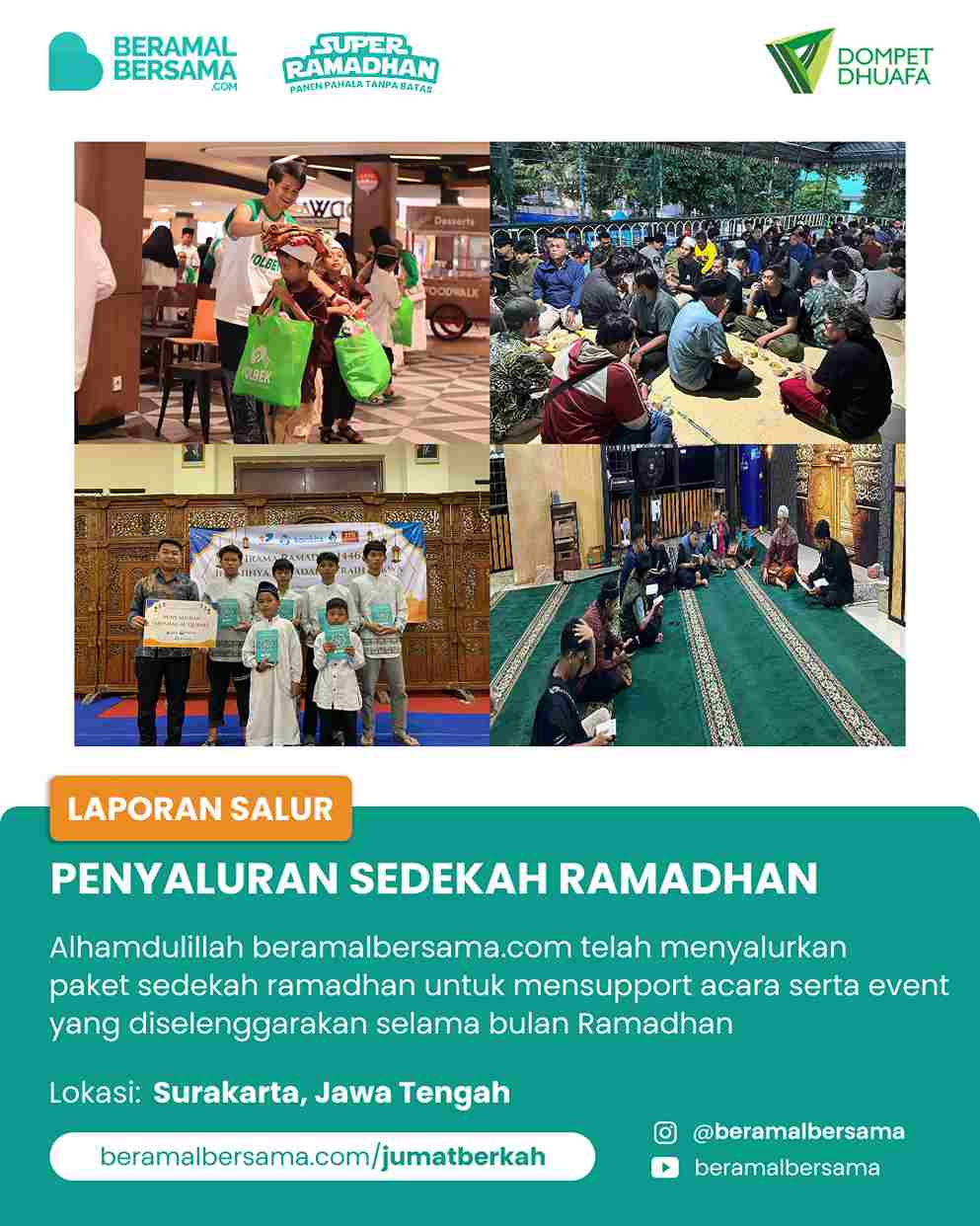 Penyaluran Jumat Berkah di  Ramadhan 1446 H