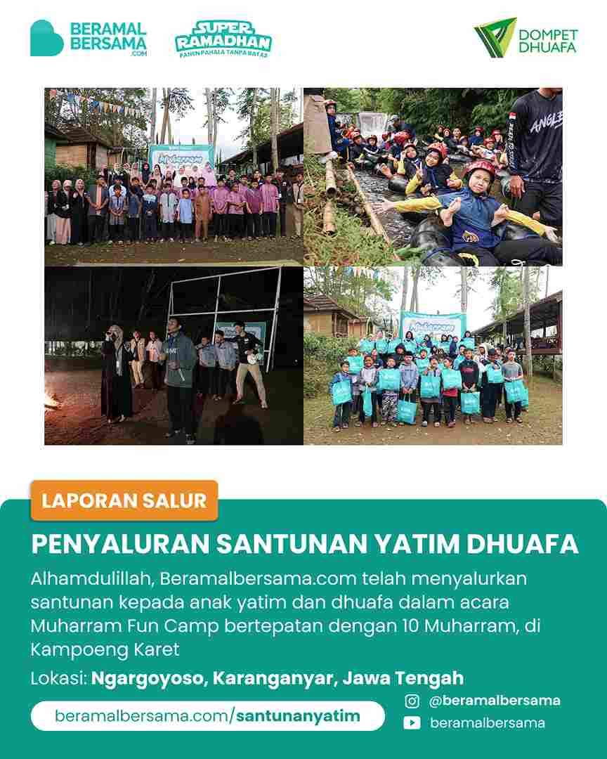 Penyaluran Muharram Fun Camp Bersama Yatim