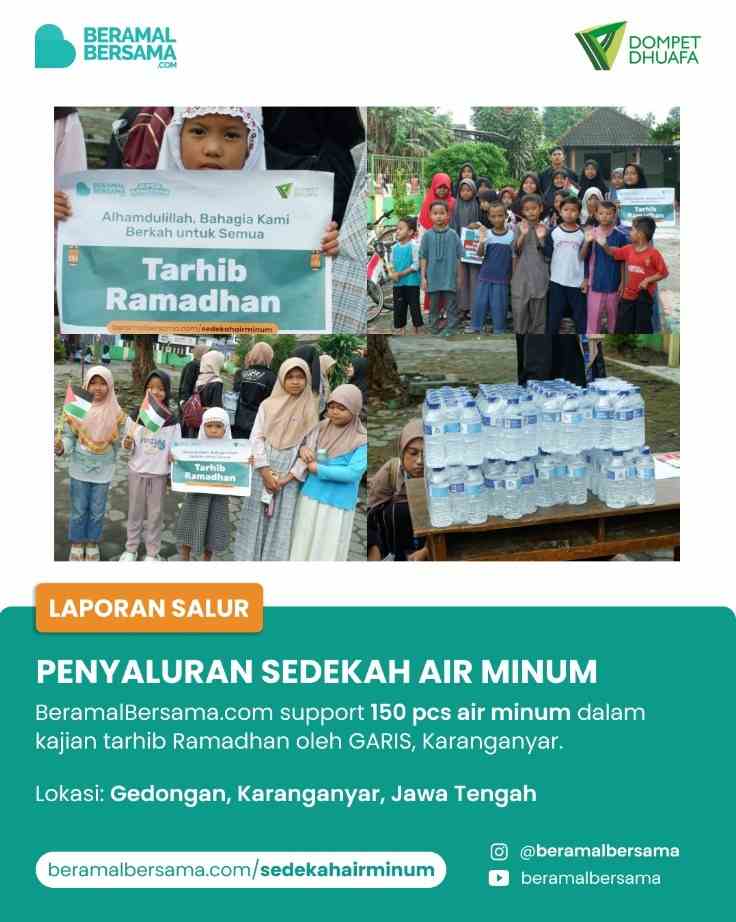 Penyaluran Pawai Support Tarhib Ramadhan GARIS