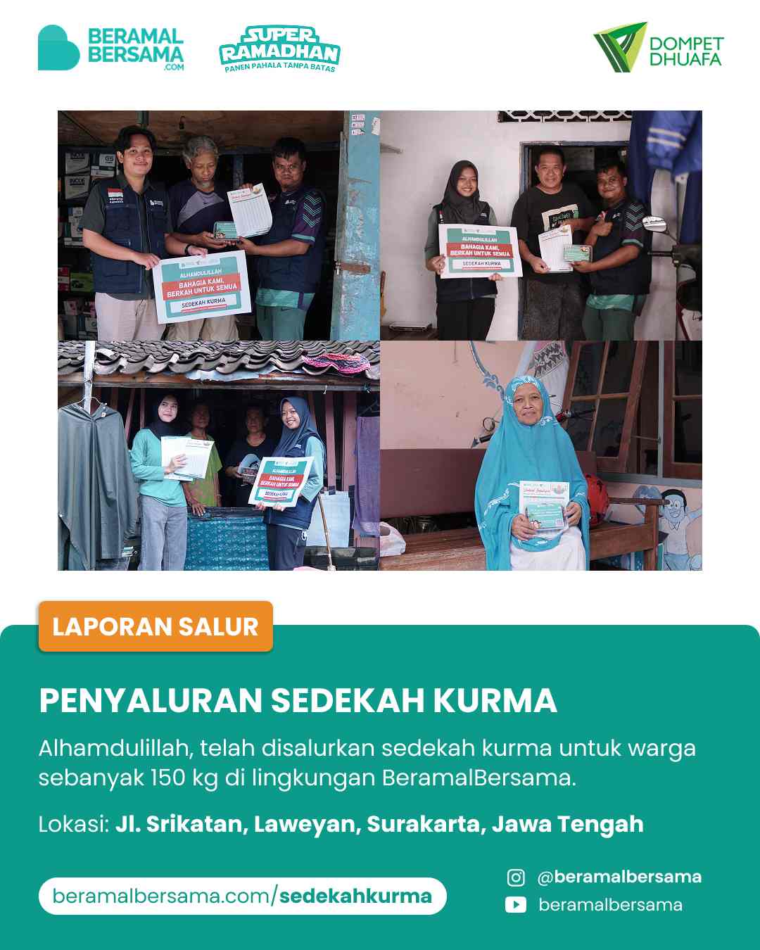 Penyaluran Sedekah Kurma Ramadhan Untuk Masyarakat