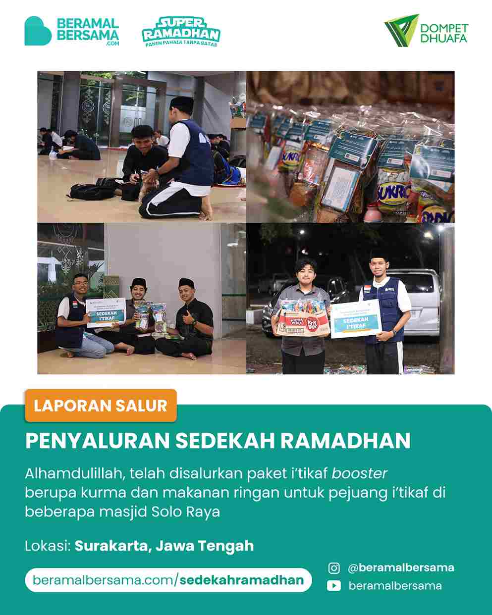 Penyaluran Sedekah Ramadhan 1446 H