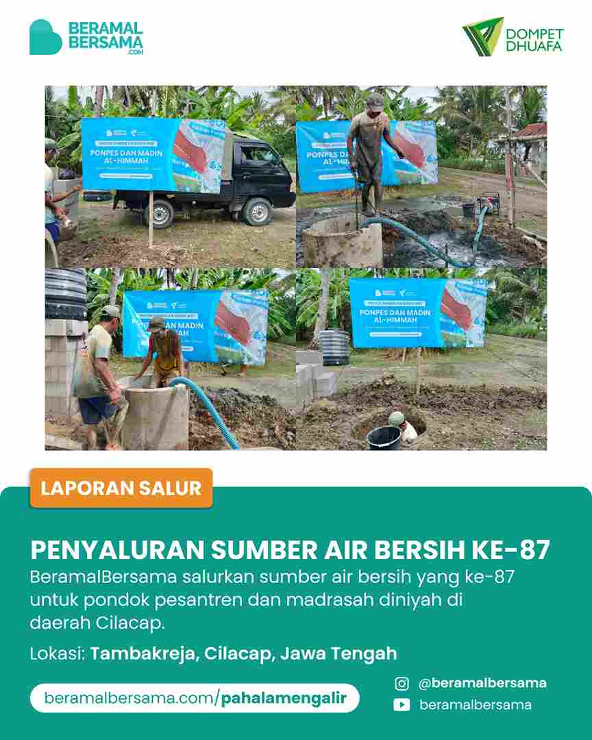 Penyaluran Sumber Air Bersih #87. Tambakreja, Kab. Cilacap