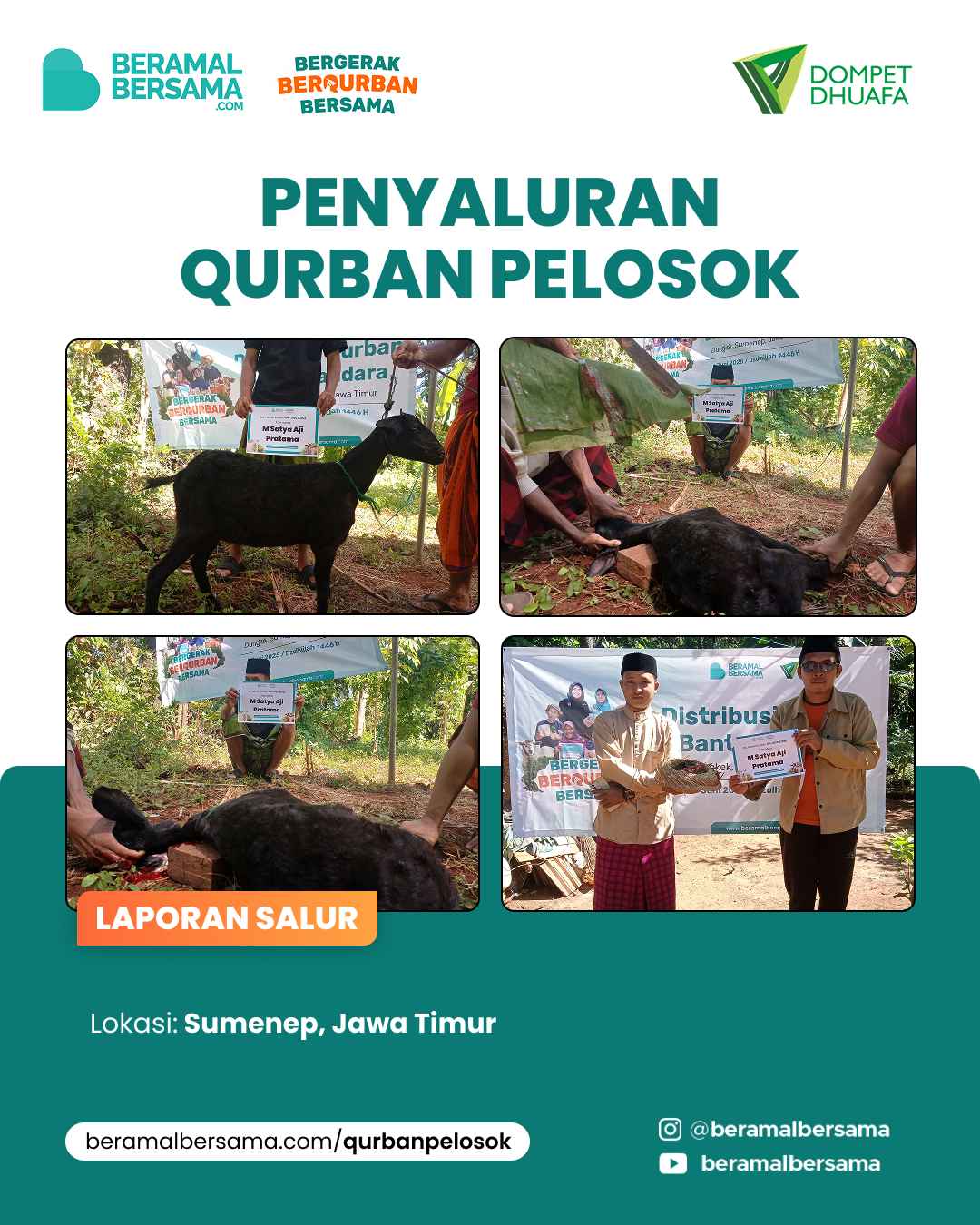 Penyaluran Tebarkan Kebahagiaan Qurban Sumenep 1