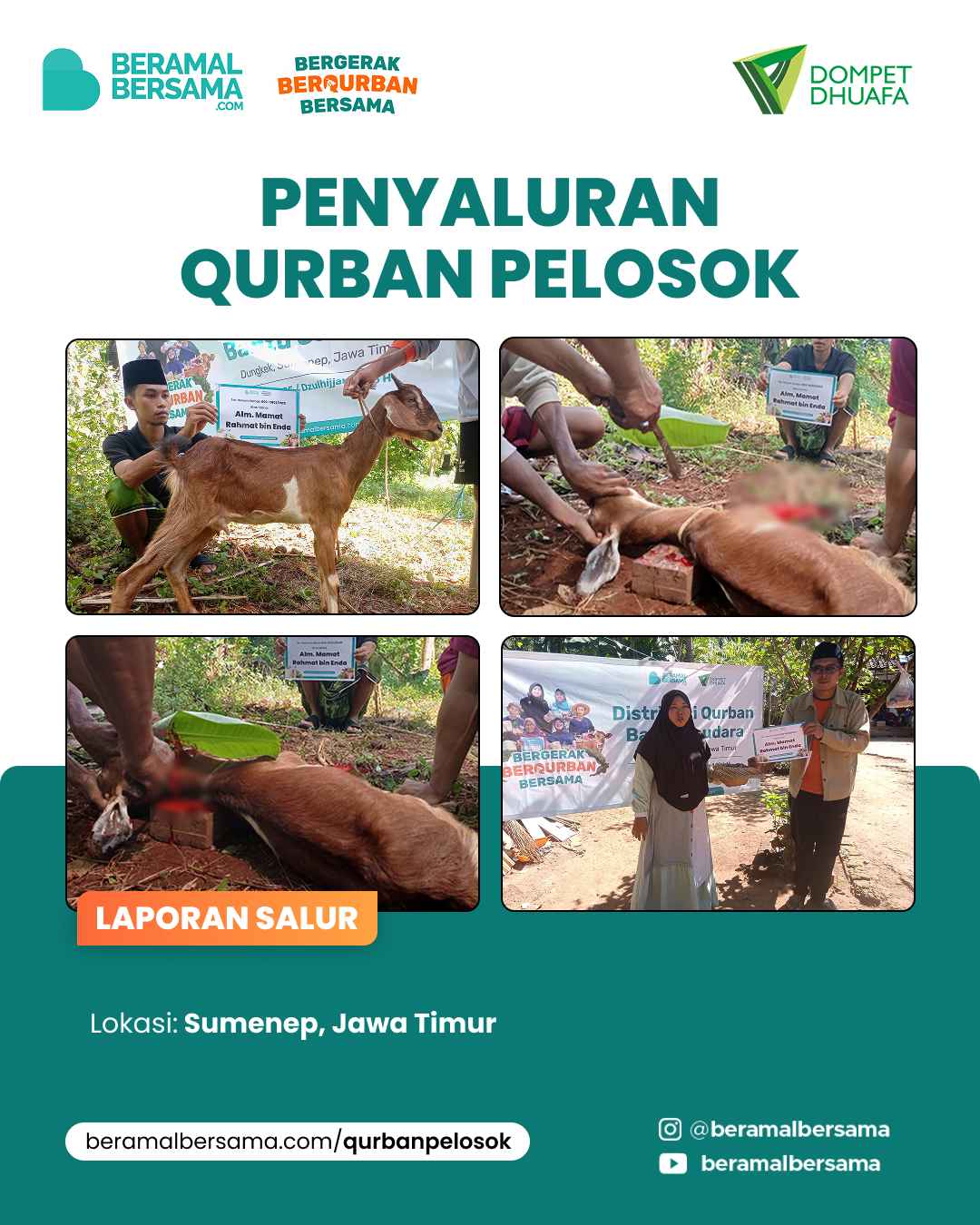 Penyaluran Tebarkan Kebahagiaan Qurban Sumenep 2