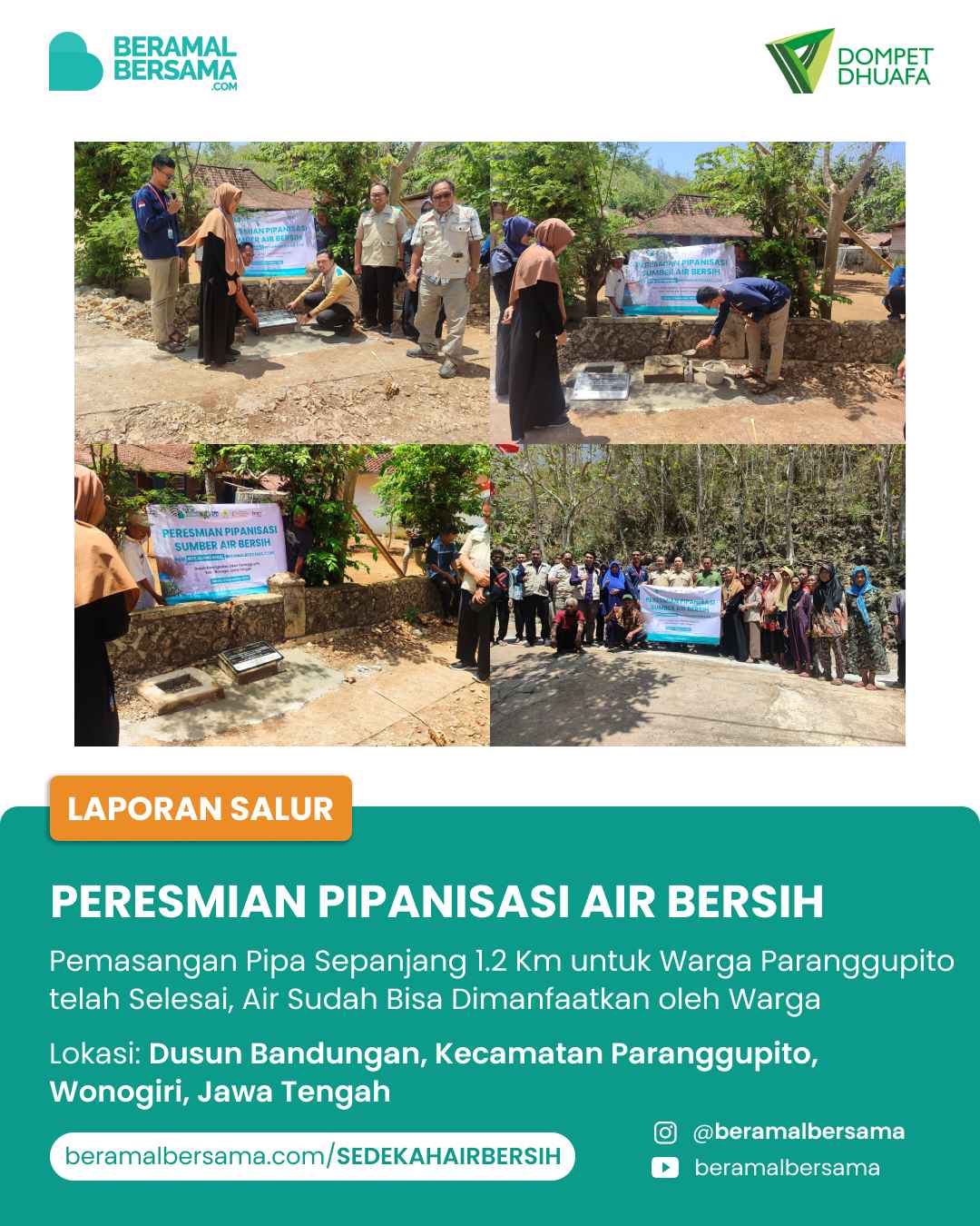 Peresmian Pipanisasi Paranggupito