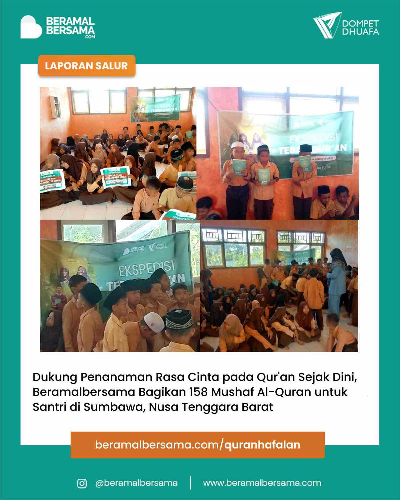 Quran Hafalan Untuk Santri & Warga di NTB