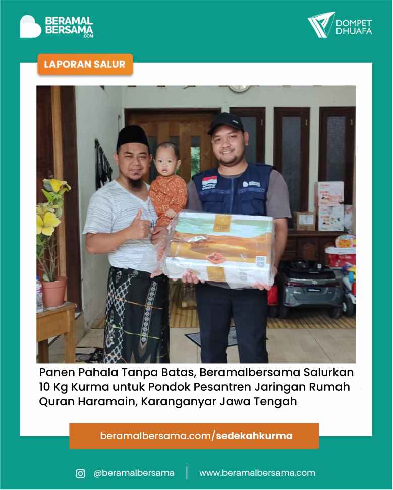 Sambut Ramadhan dengan Berbagi Kurma untuk Santri JRQ Al-Haramain