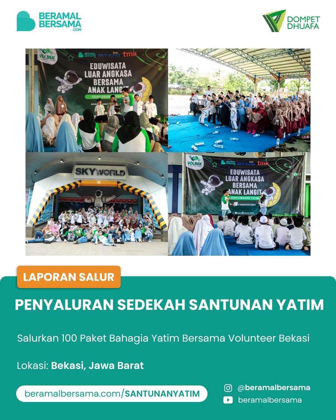 Santunan untuk Yatim Bersama VOLBEK