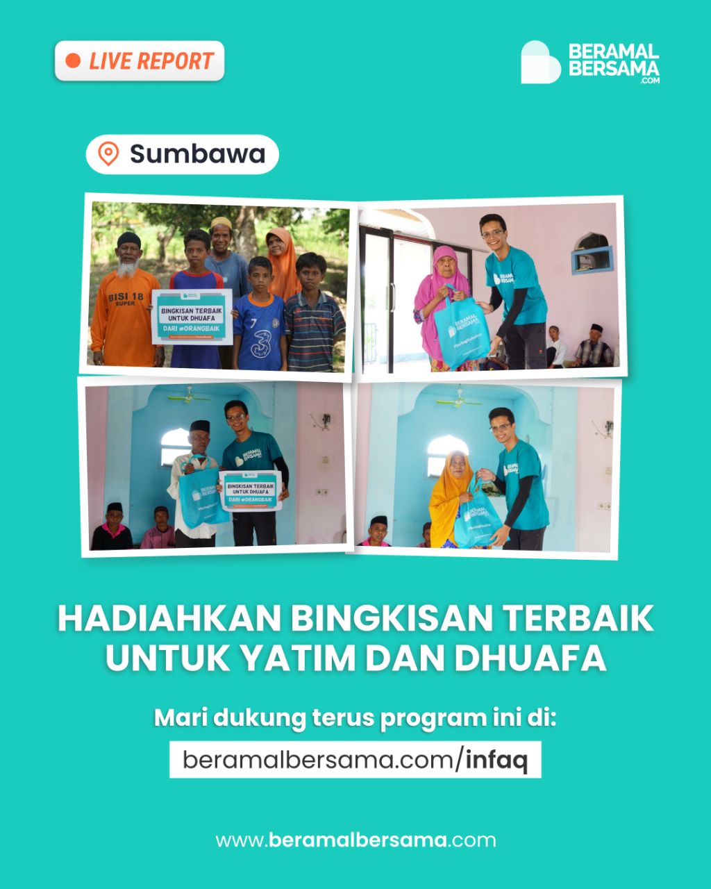 Santunan untuk Yatim dan Dhuafa di Pelosok Sumbawa Besar