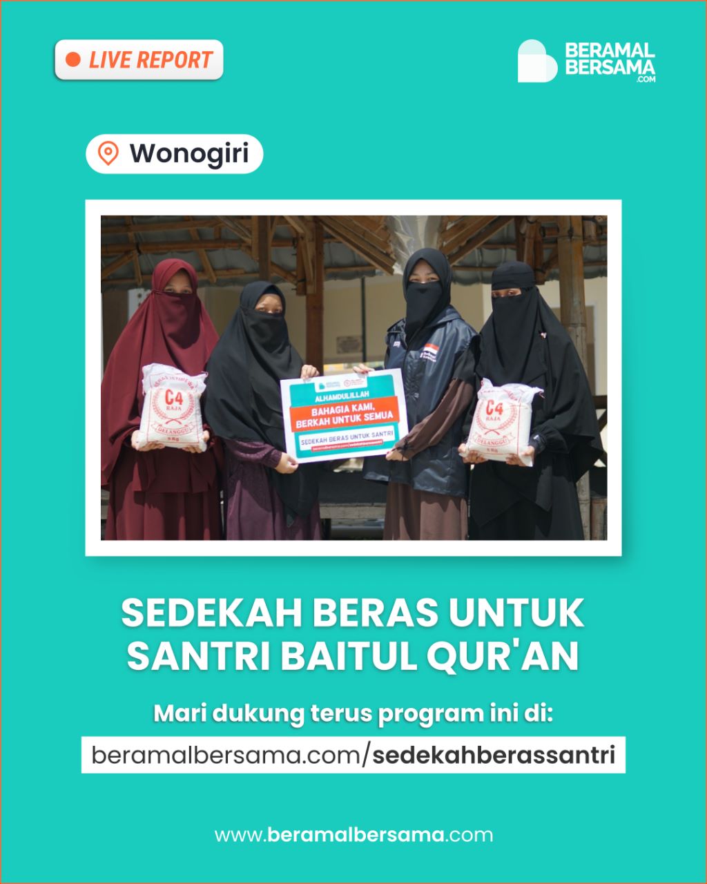 Sedekah Beras untuk Santri Baitul Quran