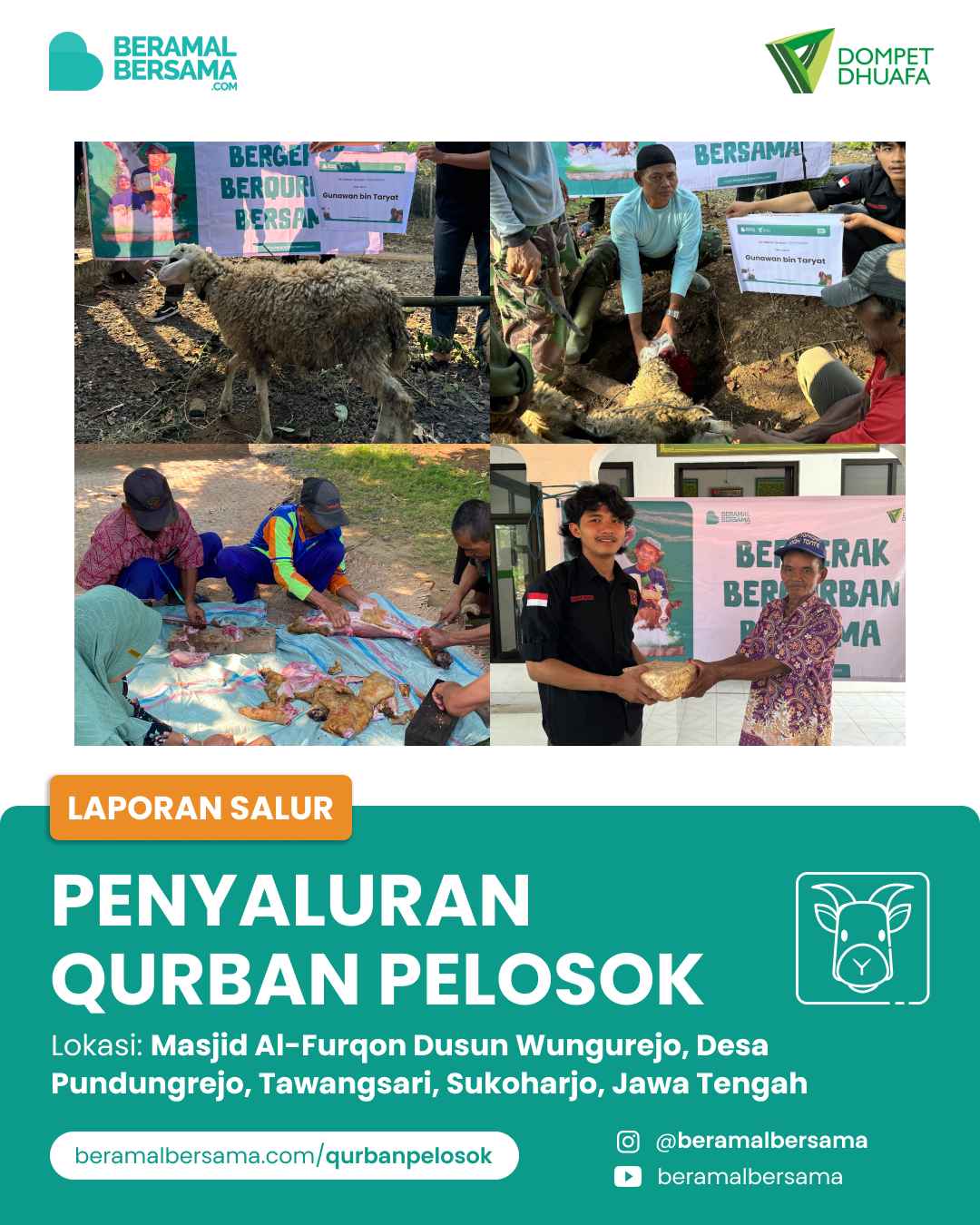 Semarak Qurban Pelosok untuk Warga Sekitar Masjid Al-Furqon Tawangsari 2