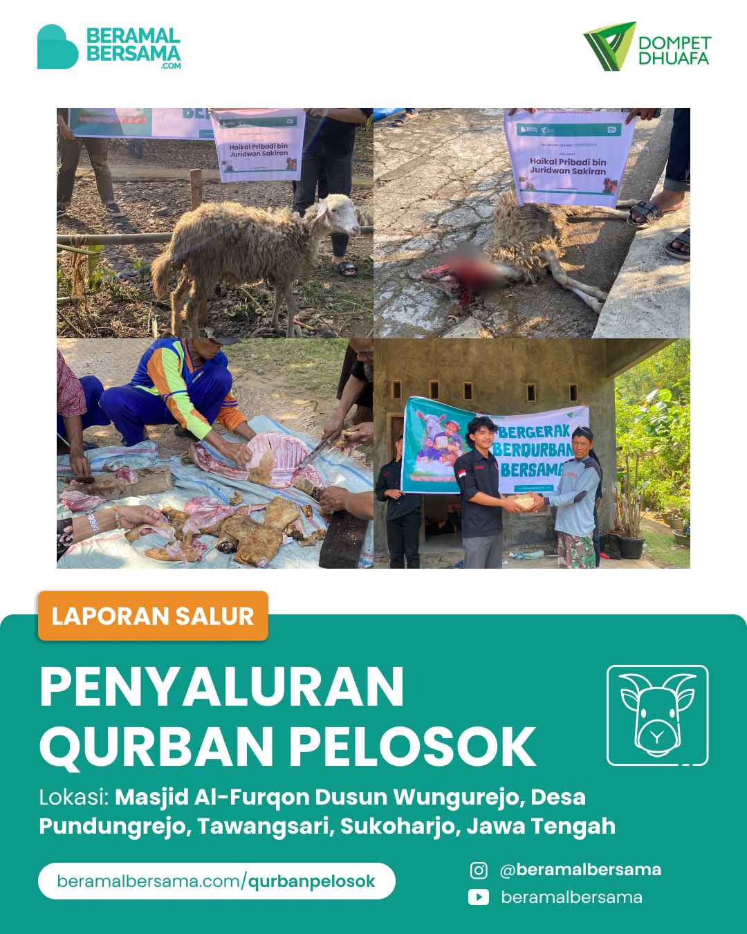 Semarak Qurban Pelosok untuk Warga Sekitar Masjid Al-Furqon Tawangsari 3