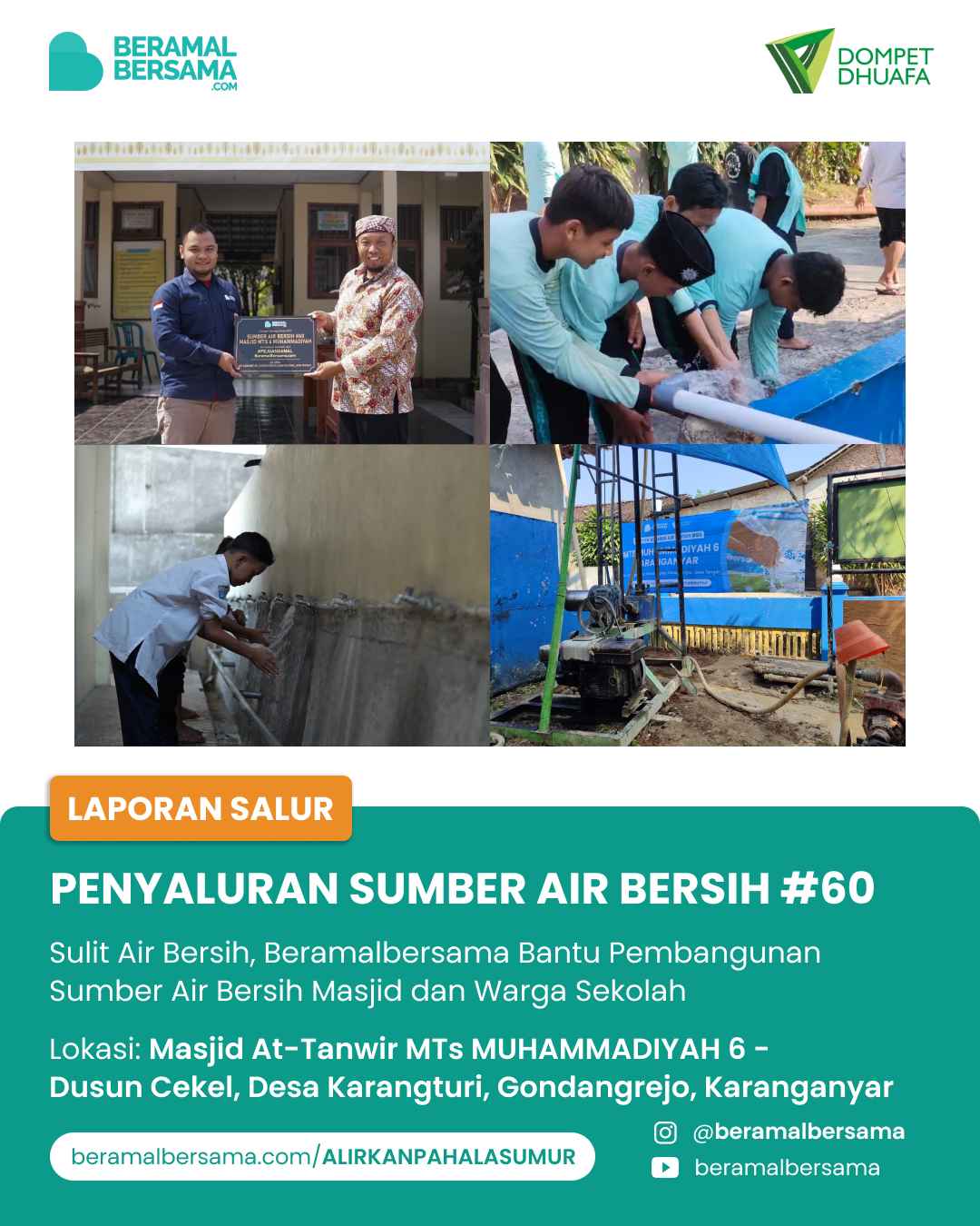 Sumber Air Bersih #60 MTS Muhammadiyah 6 Karanganyar