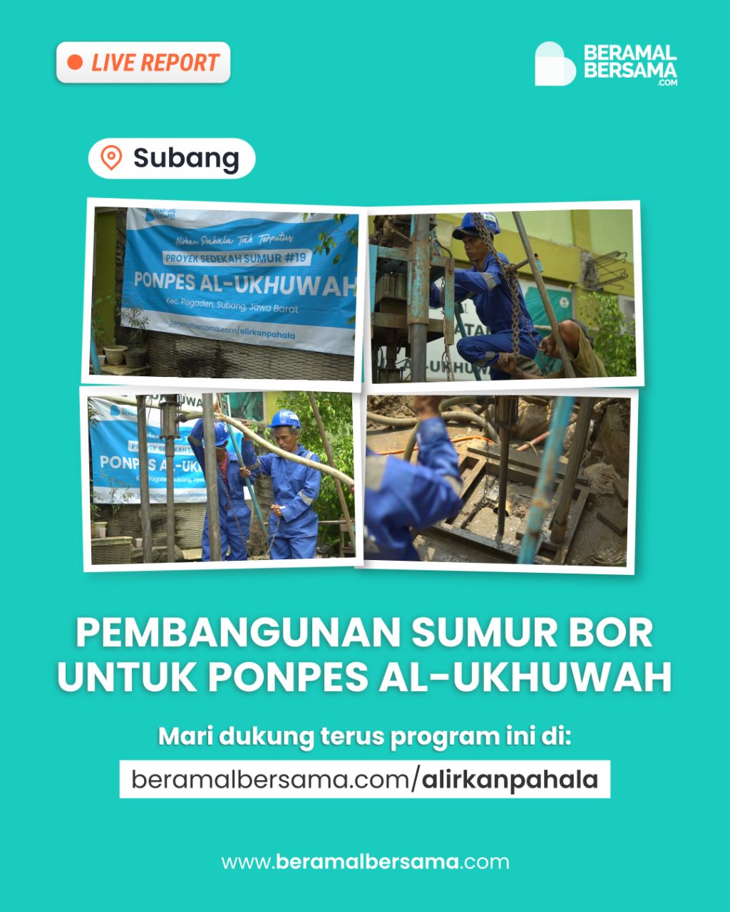 Sumur Bor Untuk Santri al-Ukhuwah