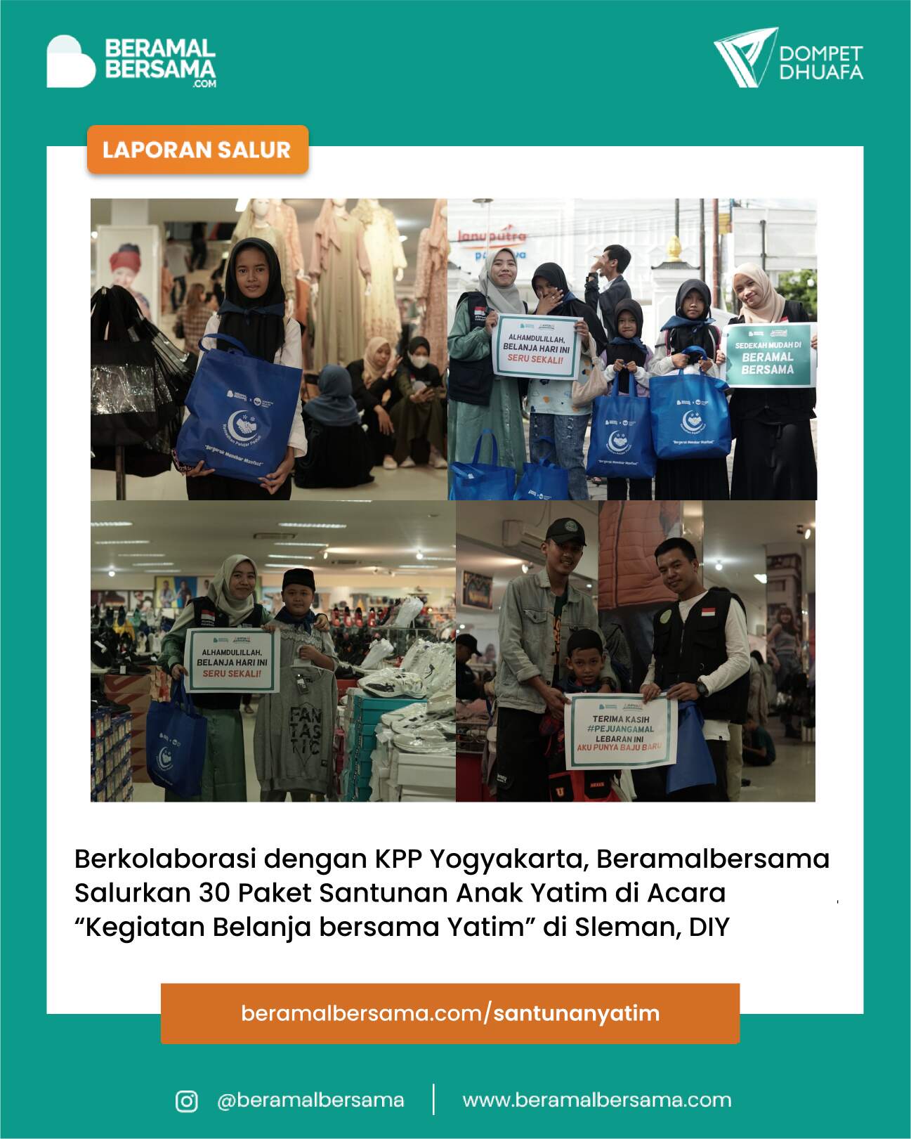 Super Ramadhan Panen Pahala Tanpa Batas dengan Berbagi Santunan untuk Anak-anak Yatim di Sleman