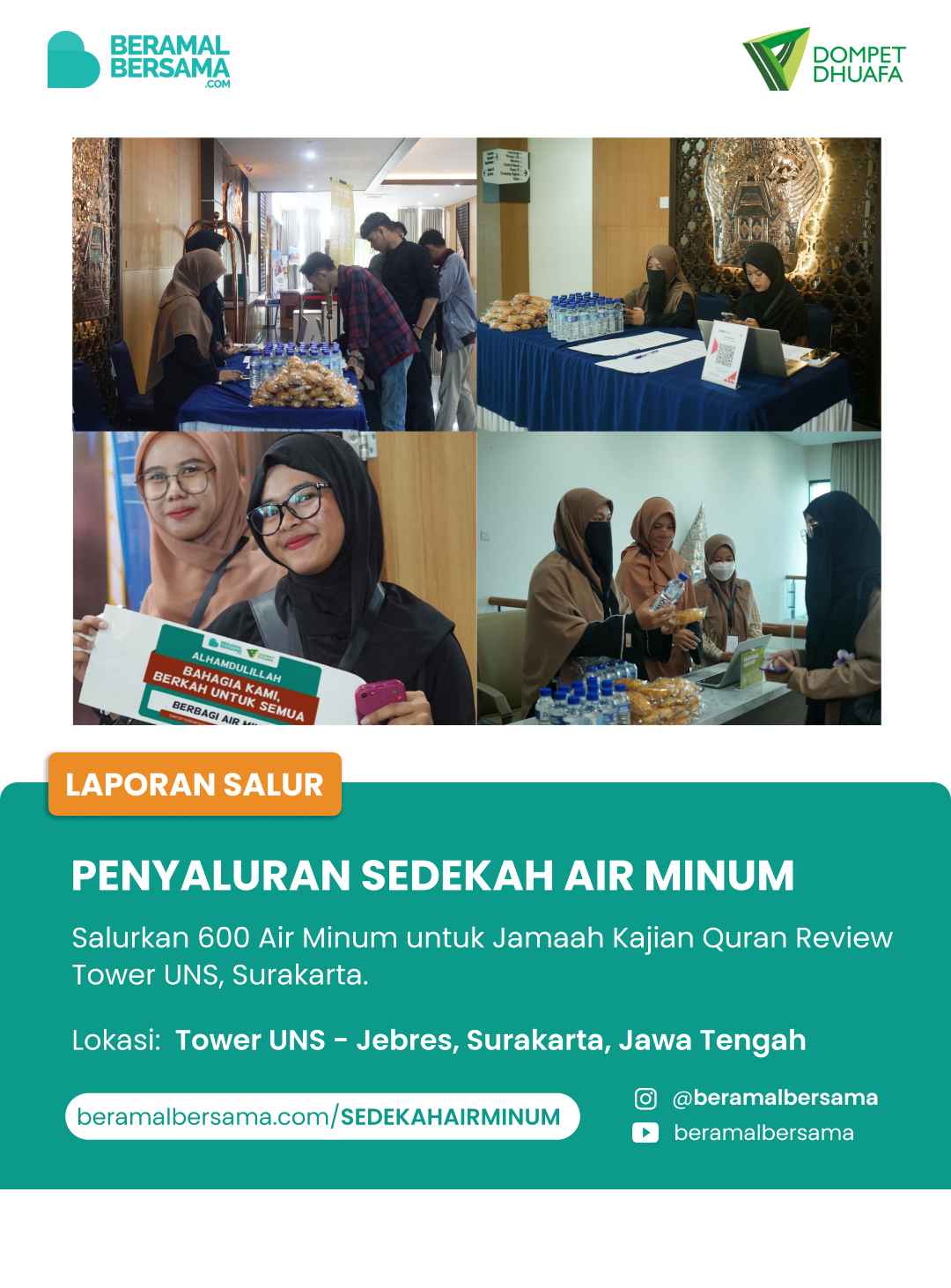 Support Dakwah Air Minum Kajian Quran Review
