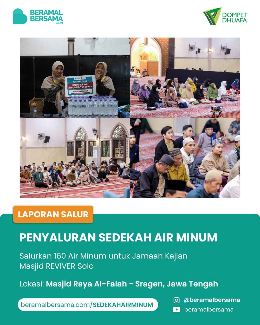 Support Dakwah Air Minum Masjid Reviver