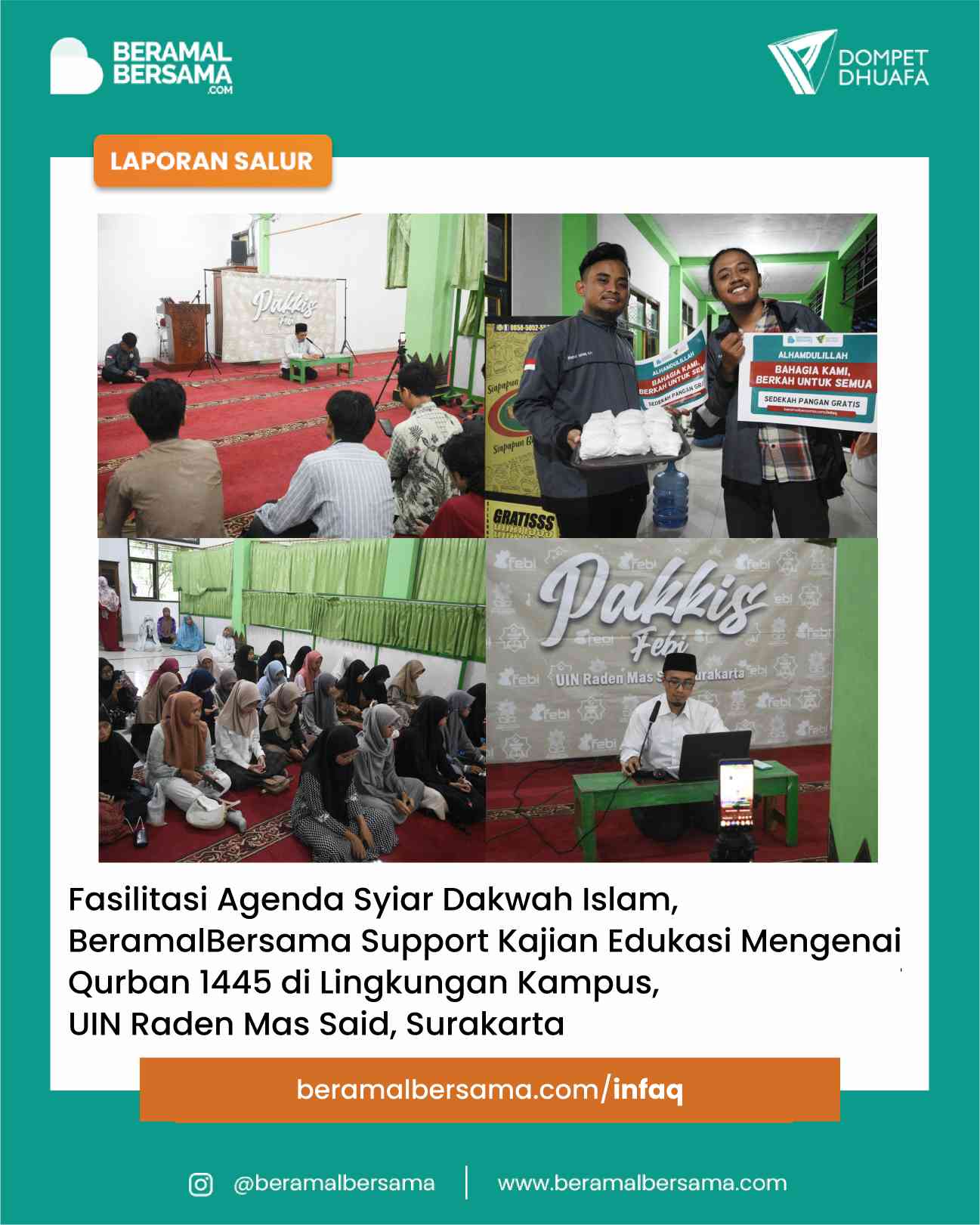 Support Dakwah Kajian Idul Adha 1445 UIN Surakarta