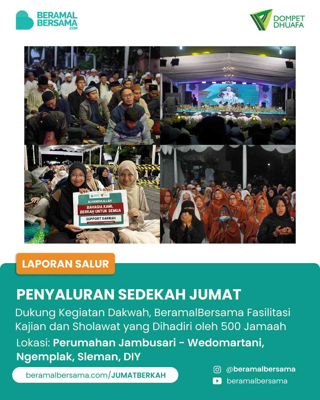 Support Event Kajian dan Dakwah Jambusari Bersholawat