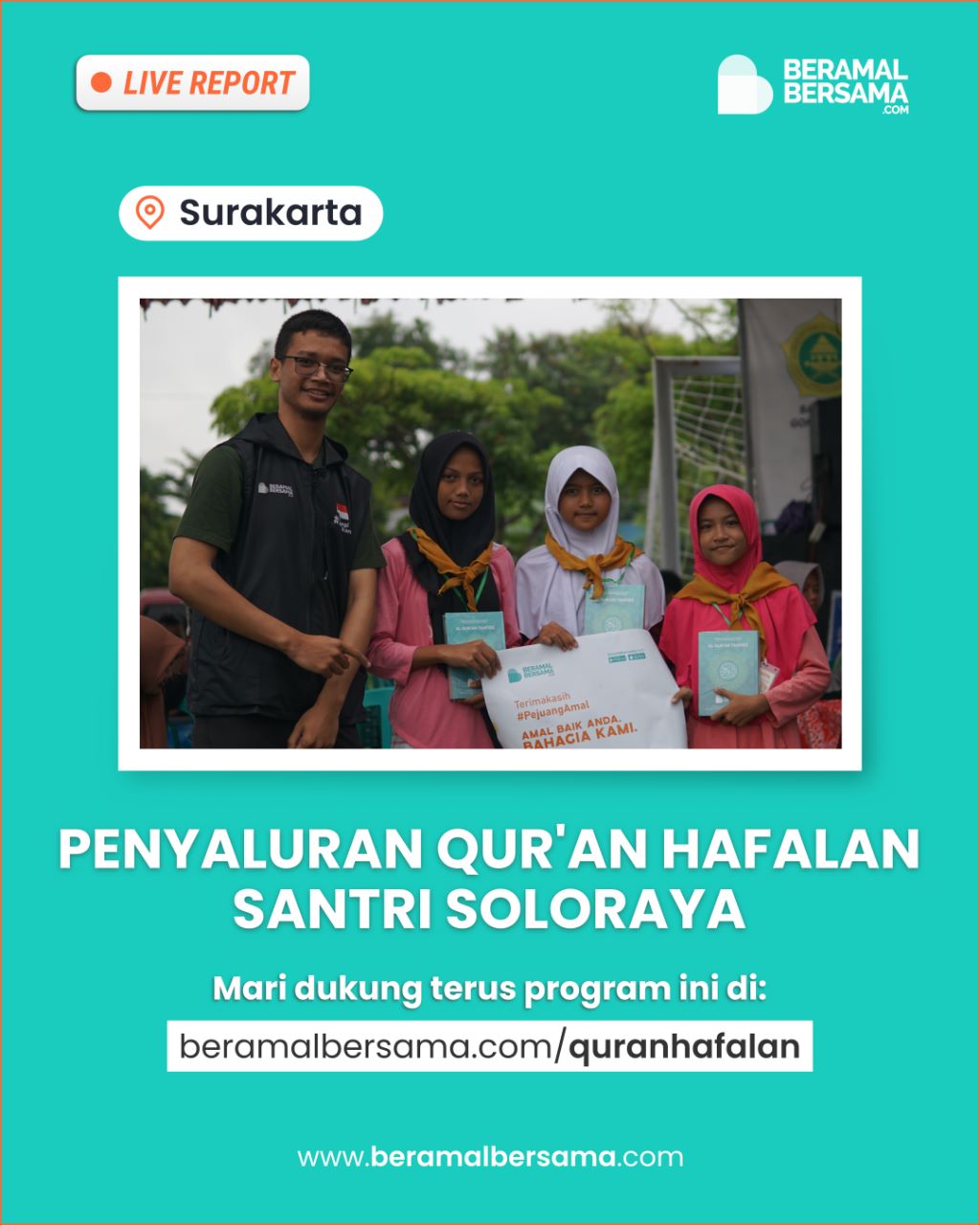 Tebar Quran untuk Santri Wisuda TPQ Pelosok