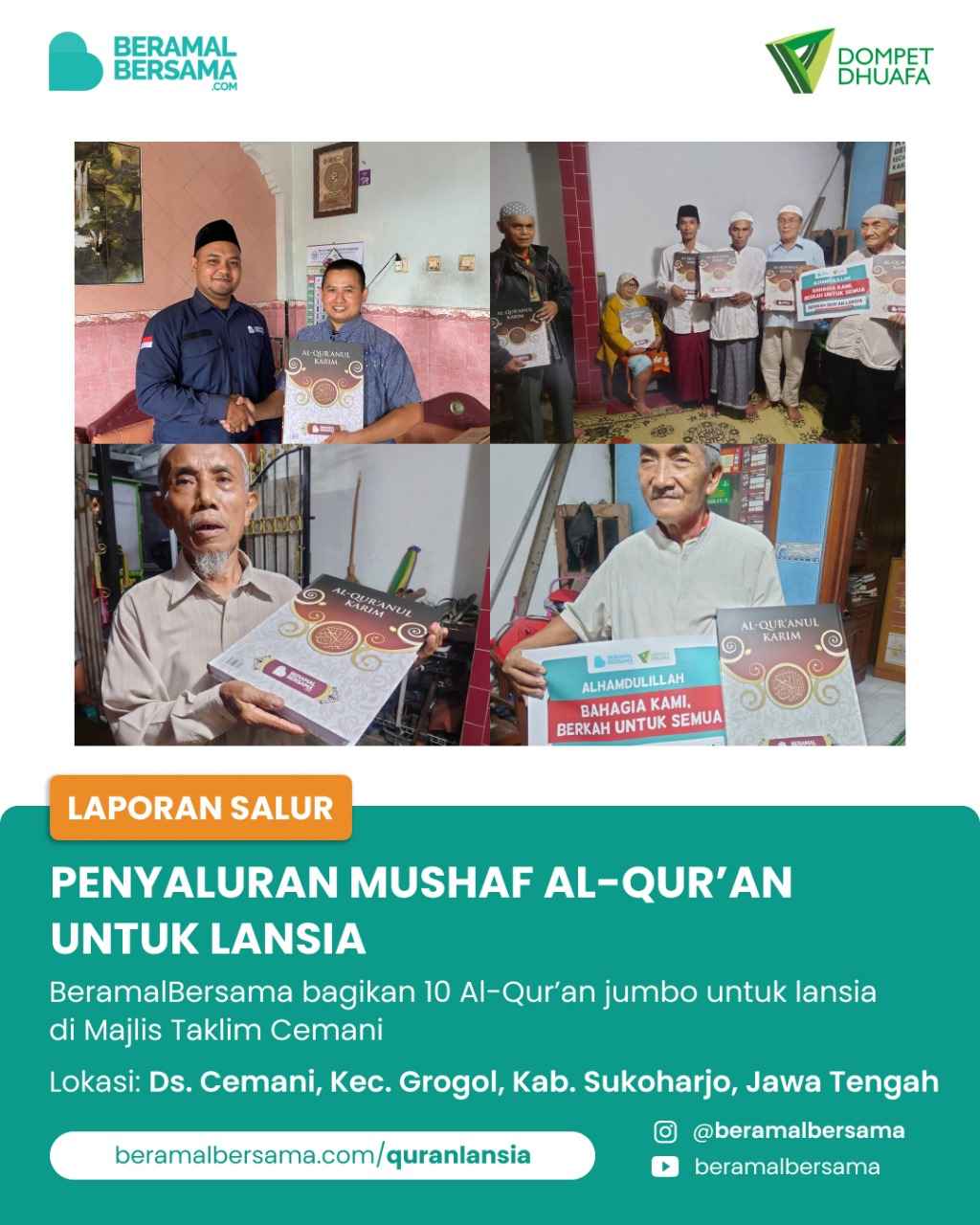 Mudahkan Lansia dalam Belajar Al-Quran Majlis Taklim Cemani