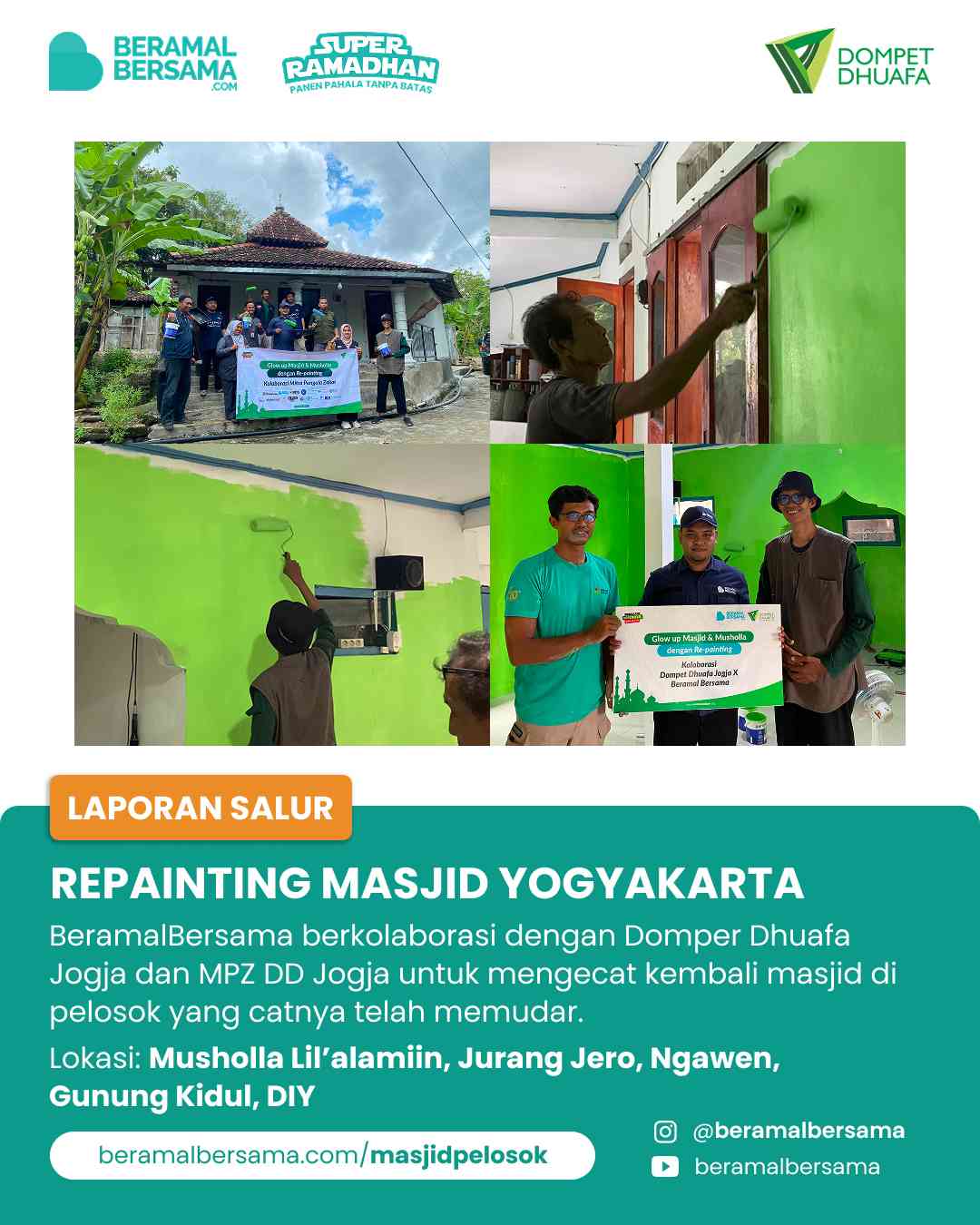 Penyaluran Glow Up Masjid-Masjid di DIY
