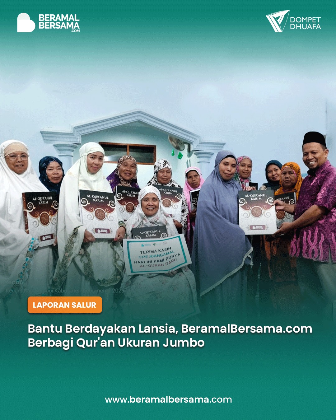 Quran Jumbo Untuk Lansia di Majelis Al-Kamal