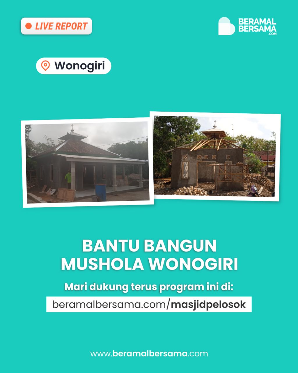 Renovasi Musholla Al-Hasanah Wonogiri