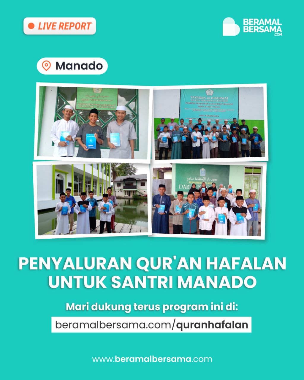 Salur Al-Quran dipelosok Manado