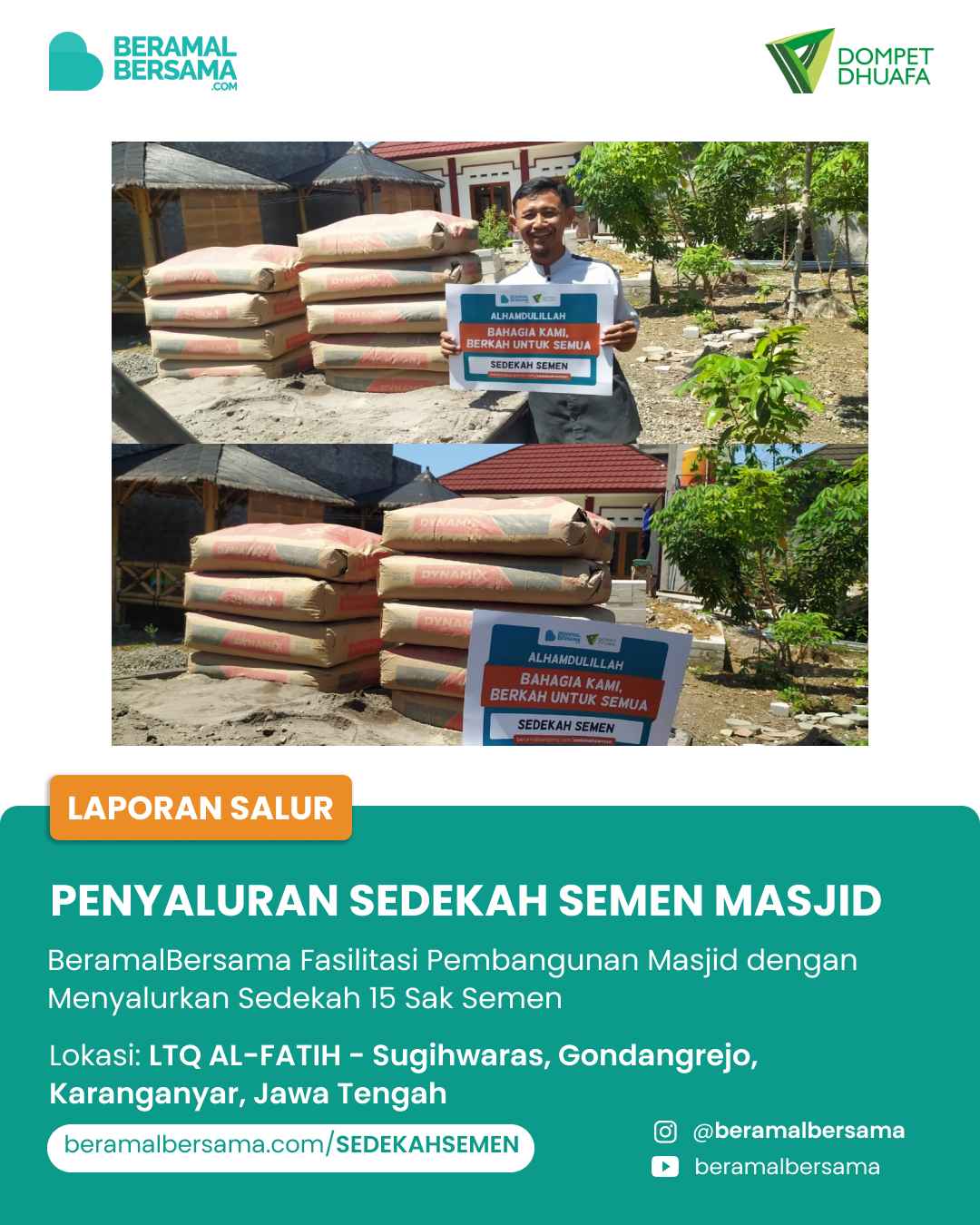 Sedekah Semen untuk LTQ Al-Fatih