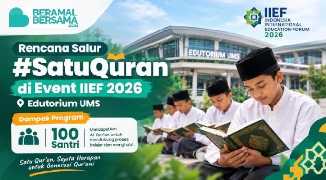 Penyaluran Al-Quran Santri event IIEF 2026