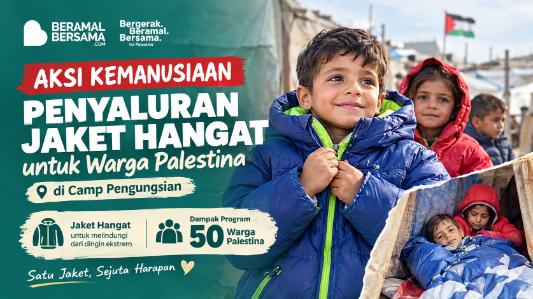 Penyaluran Jaket Hangat di Musim Dingin untuk Saudara Palestina