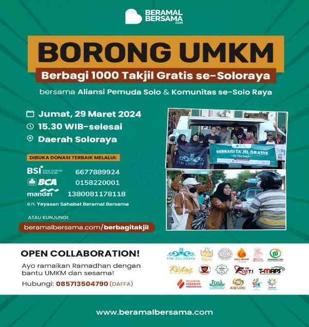 Agenda Borong UMKM Warga Solo Raya
