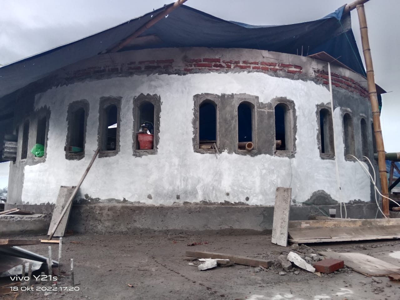 Bangun Masjid An-Nur di Pelosok Pekalongan