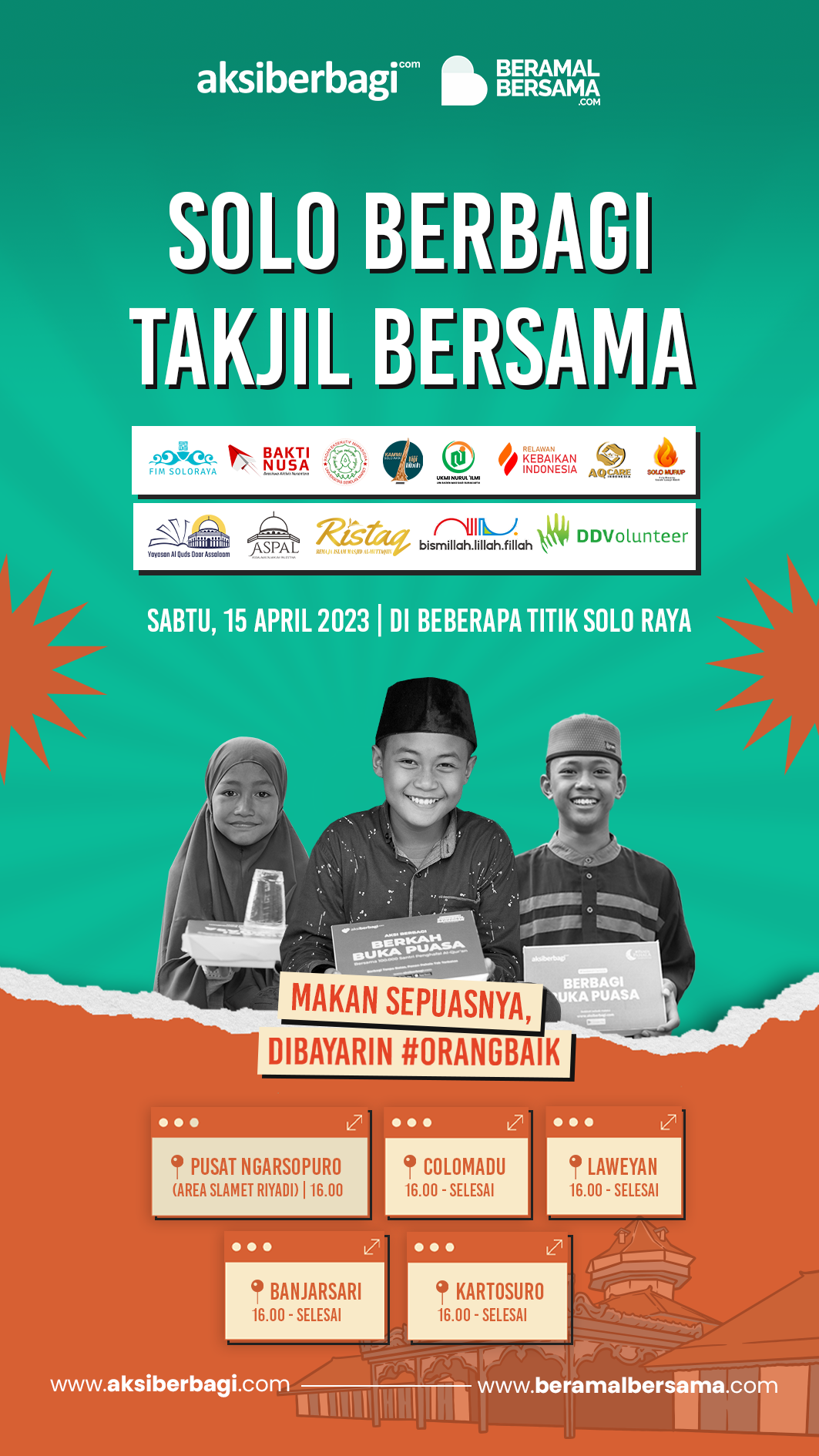 Berbagi 1000 takjil di hari ke Dua Puluh Empat