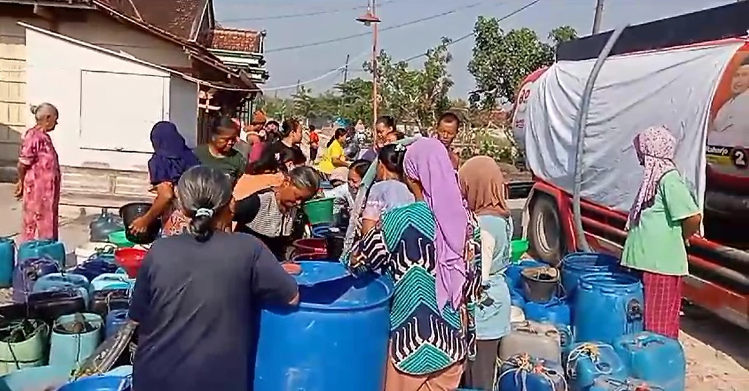 Kekeringan Air Bersih Dirasakan di Grobogan