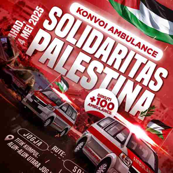 Penyaluran Air Minum Support Konvoi Ambulance Solidaritas PaIestina