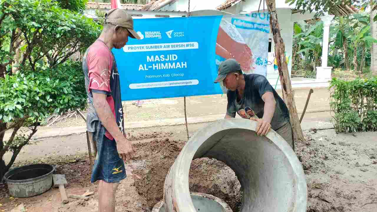 Penyaluran Sumber Air Bersih #96 Masjid Al Himmah, Patimuan, Cilacap