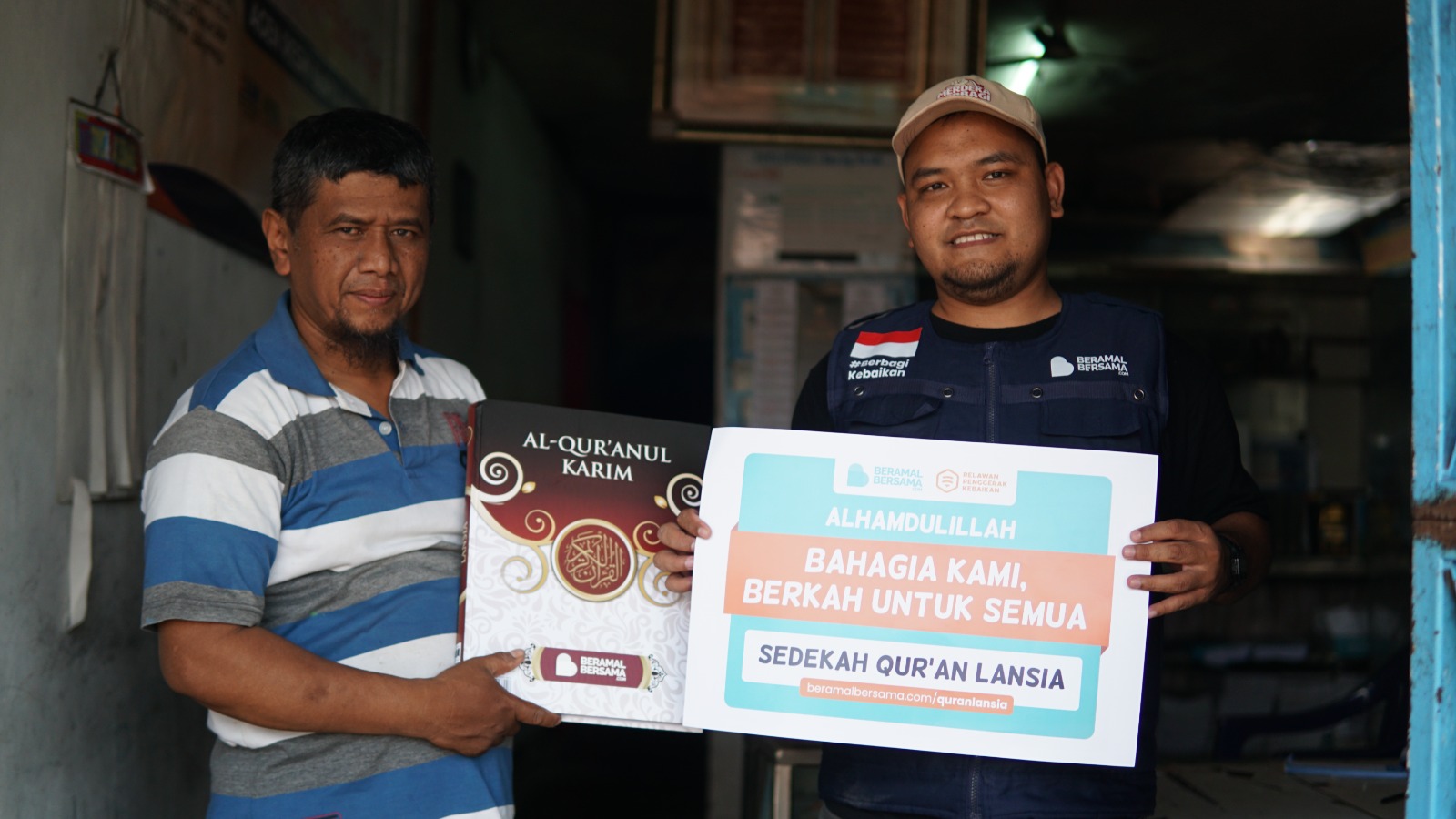 Quran Jumbo untuk Jamaah Tahsin Lansia Masjid Baiturrahman Kalijirak Karanganyar