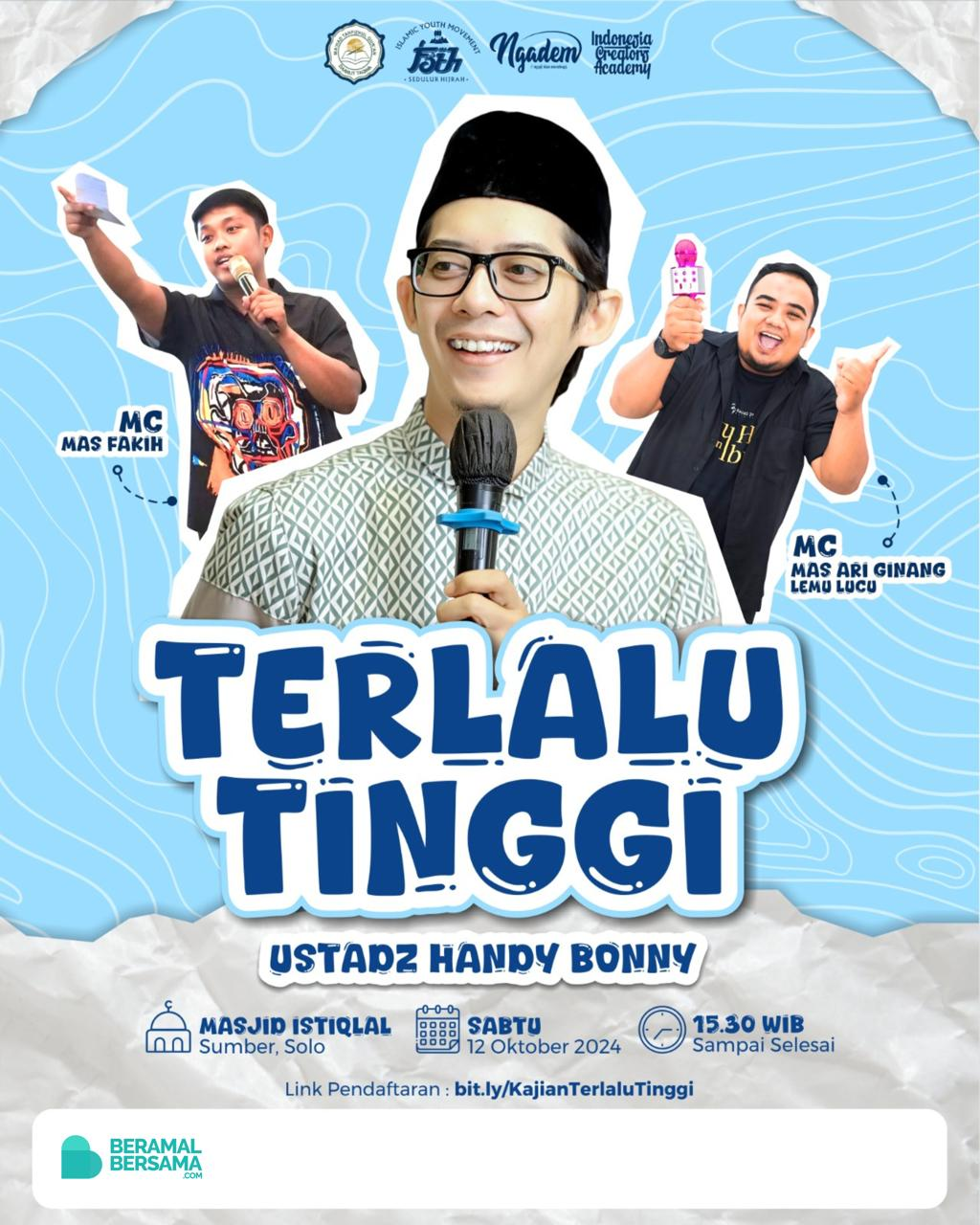 Sediakan Air Minum untuk Jamaah Kajian Akbar di Masjid Istiqlal