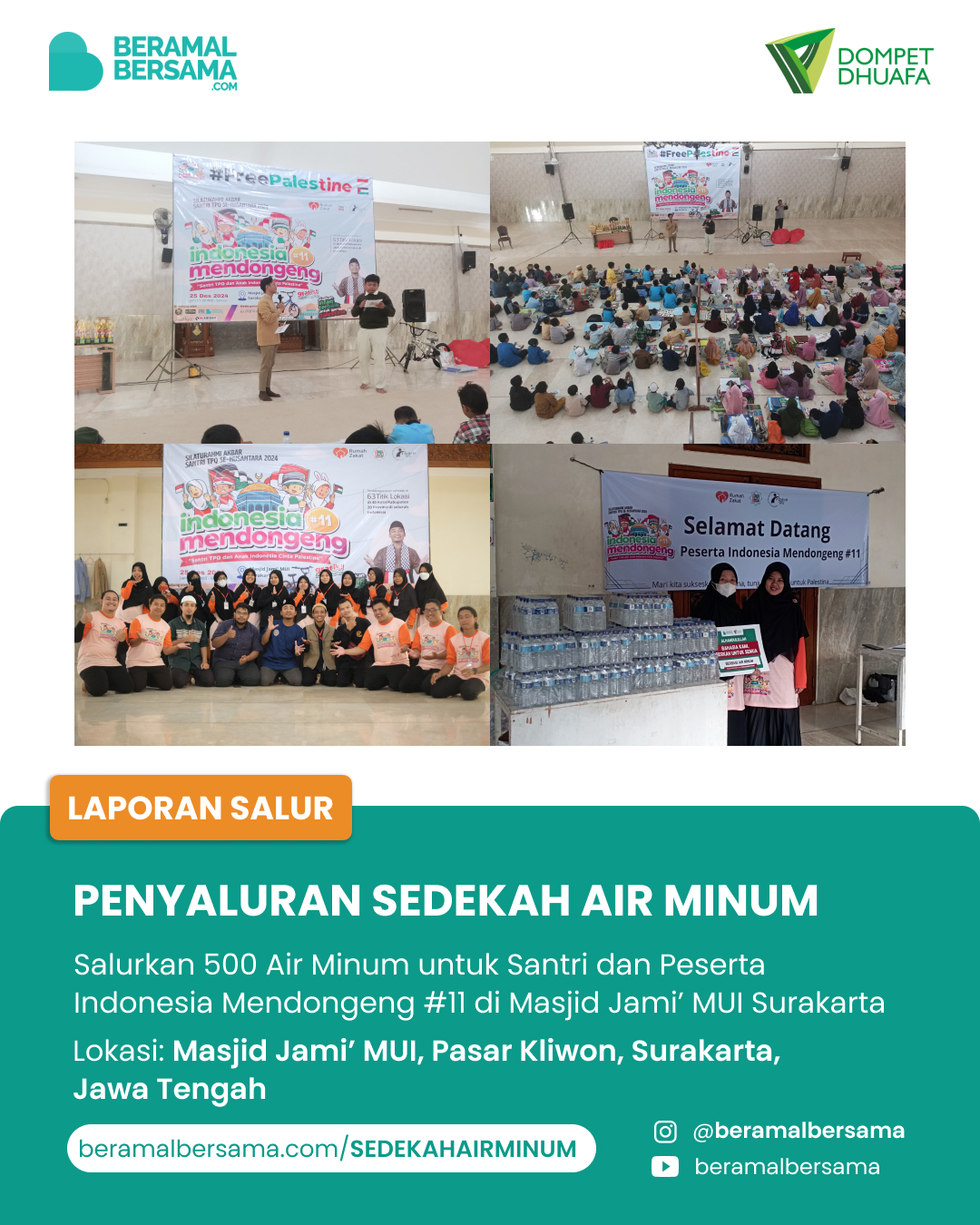 Tasyaruf Air Minum Santri Indonesia Mendongeng #11